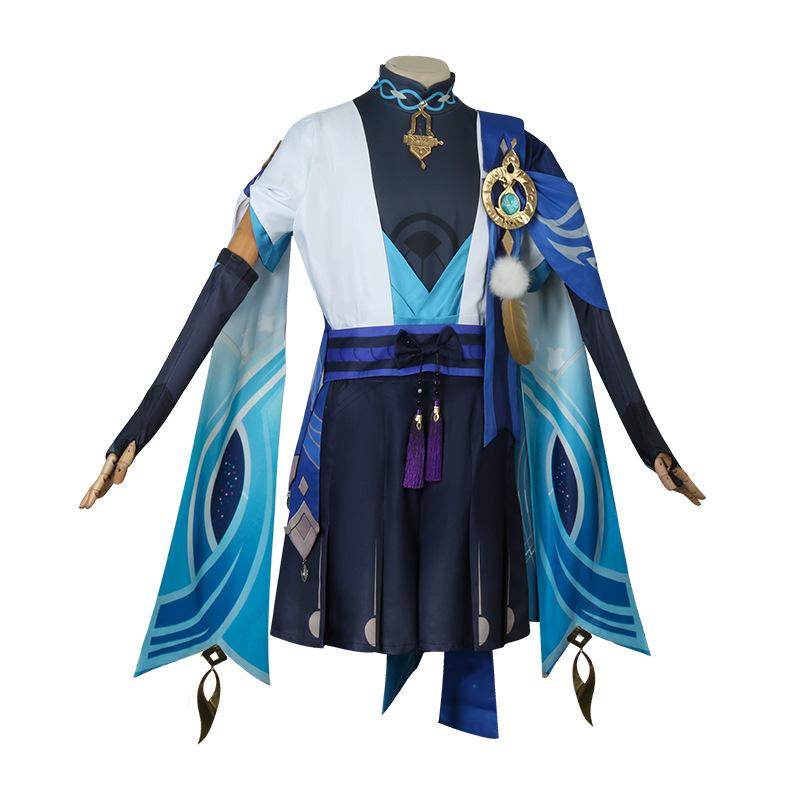 Servizio cosplay originale god cos wanderer cosplay schermagliatore wanderer abbigliamento anime gioco parrucca tuta c