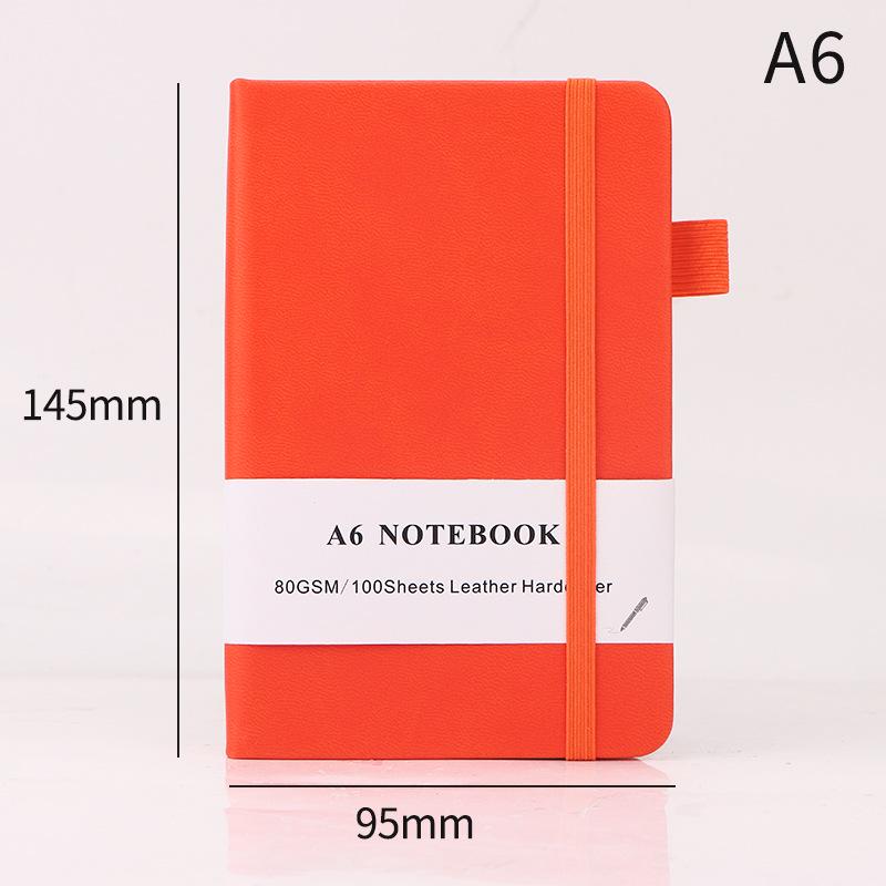 A5 Notebook: Student Diary, Business Office Meeting Pad, Customizable Binding Strap & Logo