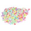 300Pcs Crown Beads Plastic Colorful Perforated Pendant Decoration Jewelry Making Supplies