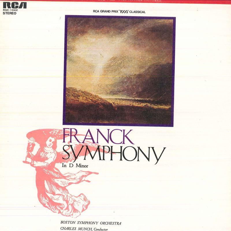 

LP Record CHARLES MUNCH BOSTON SYMPHONY ORCH Franck Symphony In D Minor RGC1042 RCA 1976 Japan Classical Used