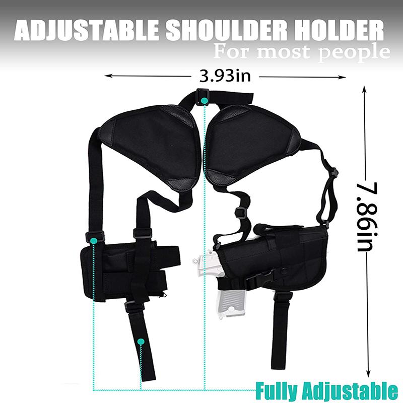 Tactical Gun Holster Universal Left Right Hand Pistol Gun Carry Pouch Concealed Shoulder Holster For Glock 17 19 Gun Accessories