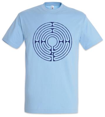 Circle Maze V T-Shirt Labyrinth Mystic Hypnosis Hypnotize Spiral Symbol Sign