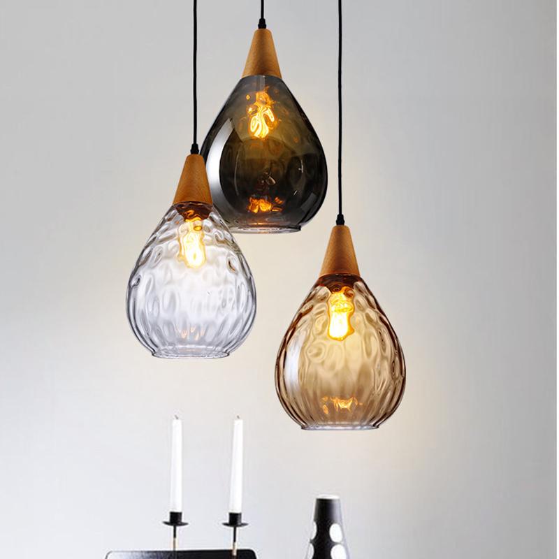 Modern Creative European Water Wave Glass Chandelier LED E27 Living Room Dining Room Kitchen Cafe Interior Lighting Fixture