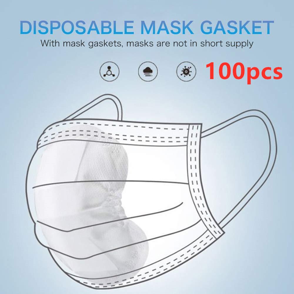 100pcs Disposable Filter for Mask Breathable Universal Skin Friendly Protective Filter