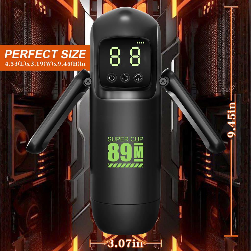 Automatic Male Masturbator Cup 8 Telescopic & Sucking Vibrator Real Oral Vagina Vacuum Suction Penis Trainer Adult Sex Toys Men