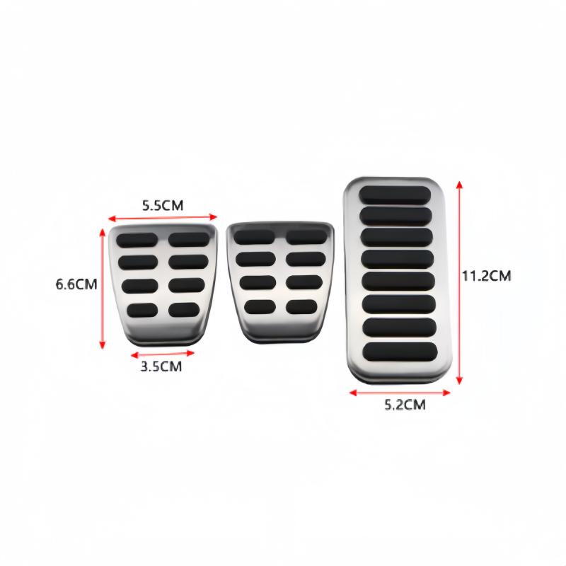 Car Pedals Gas Accelerator Brake Clutch Footrest Pedal Cover for Hyundai Ix25 Creta Accent Verna Solaris for Kia Rio Soul K2 KX3