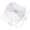 MAGICLULU White Bowknot Fascinator Hat with Mesh Veil Tulle Hair Bow Headband for Women Vintage Tea Party Bridal Hat and Special Occasion Accessories