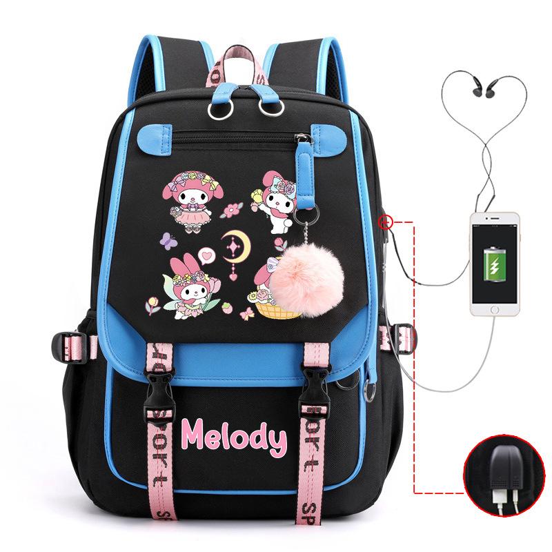 Cartoon Pink Rabbit Children S School Bag Elementary School Girls Large Capacity Japanese Girls Backpack no specifications