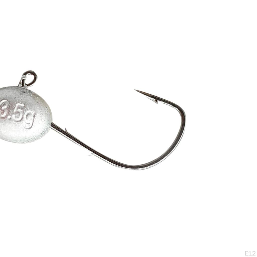 20 Pieces Egg Fishing Hooks Baits Attachments Practical High Carbon Steel Portable Equipment