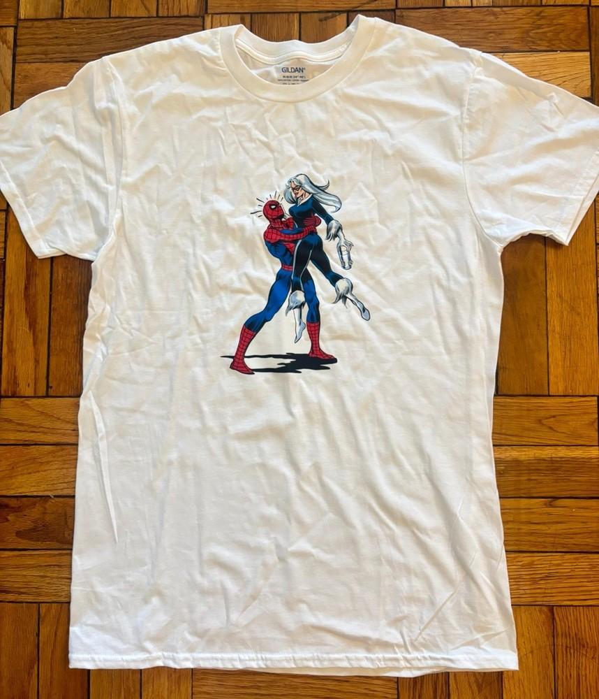 

Marvel Spider-Man And Black Cat Tee Size S-5XL Unisex T-Shirt S