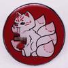 Cute Nine-Tailed Cartoon Fox Brooch