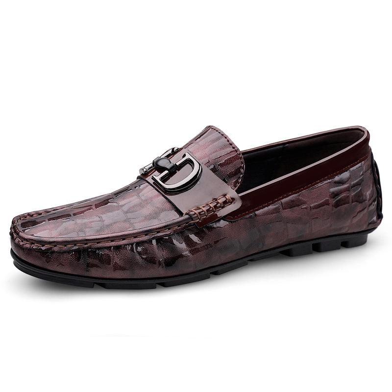 Bean Bean Stylish Men's Retro Genuine Leather Driving Loafers - Soft Sole Casual Shoes