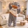 Women's Cozy Hooded Pajamas with Clownfish Plush for Wear