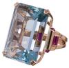 Fashion Square Shape Champagne Big Crystal Designer Hyperbole  Ring for Women Engagement Wedding Stone Rings Whole Sale