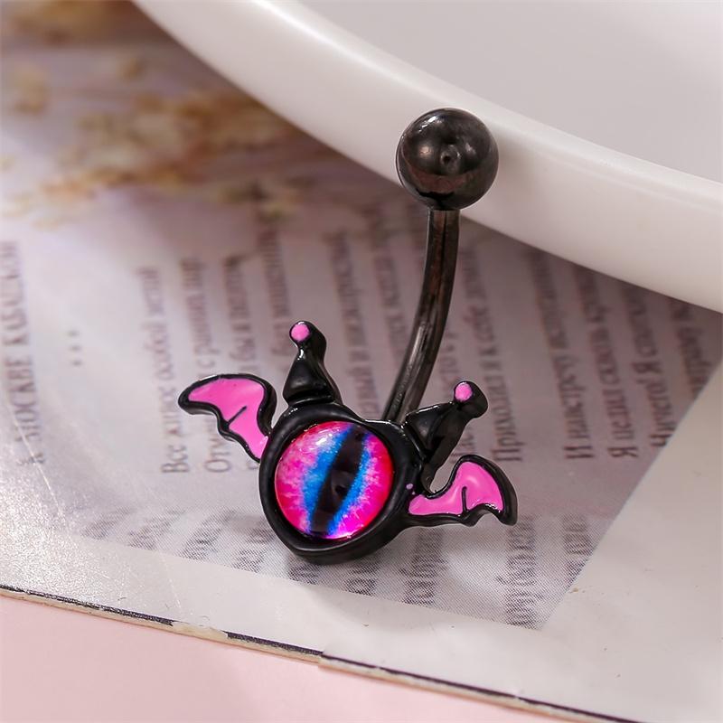 

1 шт. Любовь Маленький Дьявол Глаза Крылья Пирсинг Пупка Ноготь Мужчины Женщины Украшения Для Тела