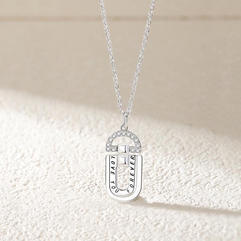 Bao Yi Long S925 Silver Couples' Clavicle Necklaces - Forever Love Jewelry for Valentine’s Day