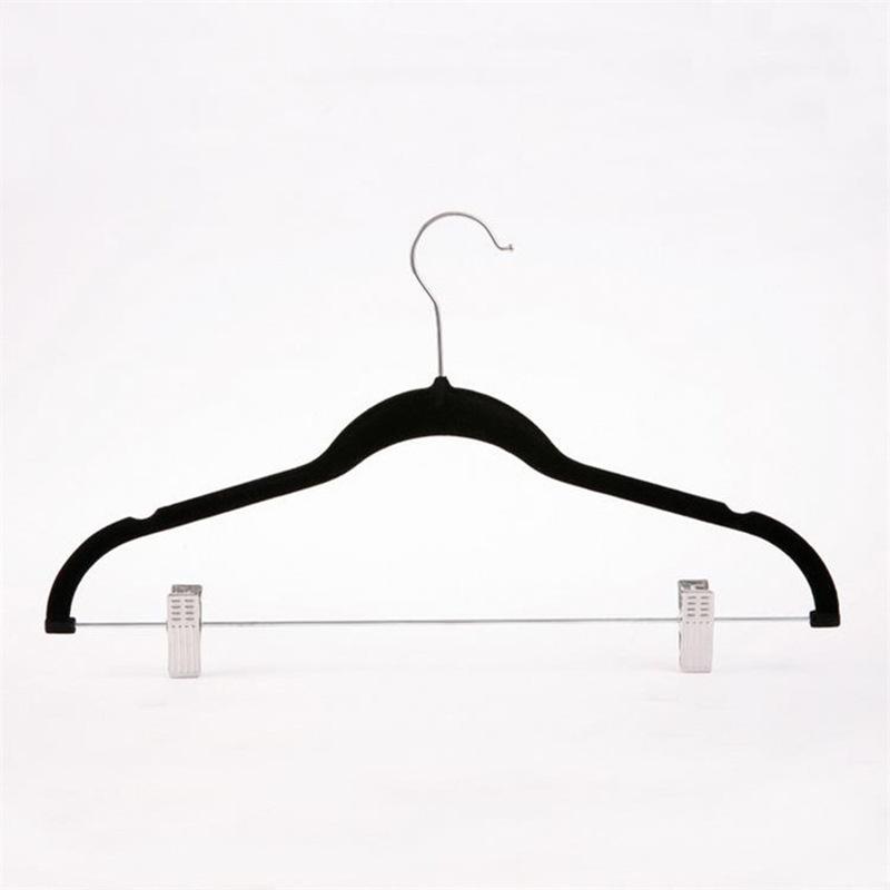 Velvet Hangers with Metal Clip for Pants Non Slip Felt Skirt Hangers for Pants Skirts Suits Dresses  Shirts with 360 Degree Hook