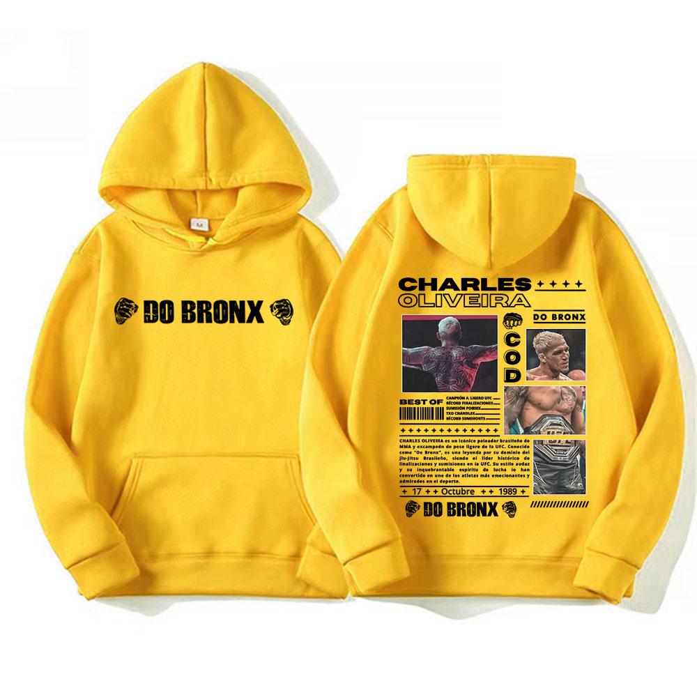 Limitcharles Oliveira Do Bronx Vintage Grafik Hoodies Herren Damen Mode Cool Gothic Kapuzenpullover Pullover Lässiges Fleece Sweatshirt