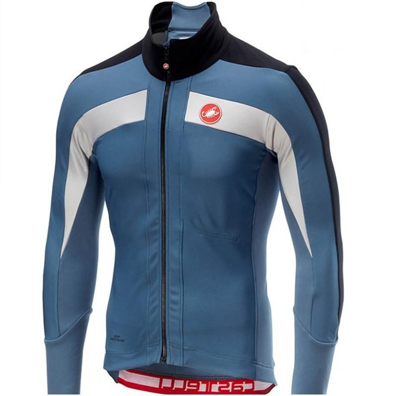 Fleece Thermal Cycling Jersey Winter Road Mountain Biking Unisex Warm Long Sleeve Bike Top