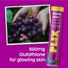 PLIX The Plant Fix Glutathione Effervescent Tablets Grape Flavor For Daily Beauty Drink Clear Glow Support Pack Of 4 x 15 tabs
