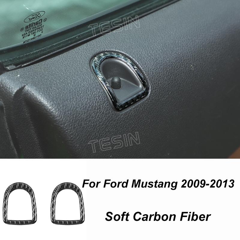 TESIN Autocolante de acoperire pentru decorațiuni interioare din fibră de carbon pentru Ford Mustang 2009 2010 2011 2012 2013 2014 Exterior