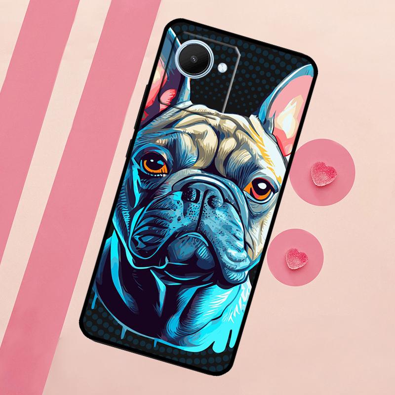 Englische Bulldogge Mops Für Realme 15 10 11 12 13 14 Pro Plus C65 C67 C75 C63 C61 C55 C51 C53 C35 GT6 GT7 Pro Hülle