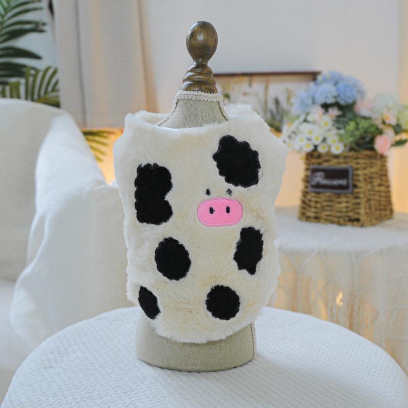 Pet Supplies Clothing Pet Puppy Cat Clothing Pet Supplies Autumn and Winter New Lamb Fleece Fragrant Vest Vest