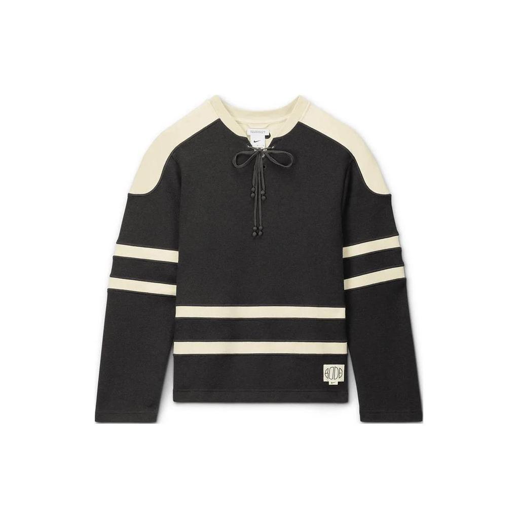 Nike X BODE Astro Grabber Knit V-Neck Loose Long Sleeve T-Shirt Unisex Tops Shadow-Brown Natural-Linen-White FJ0218-235