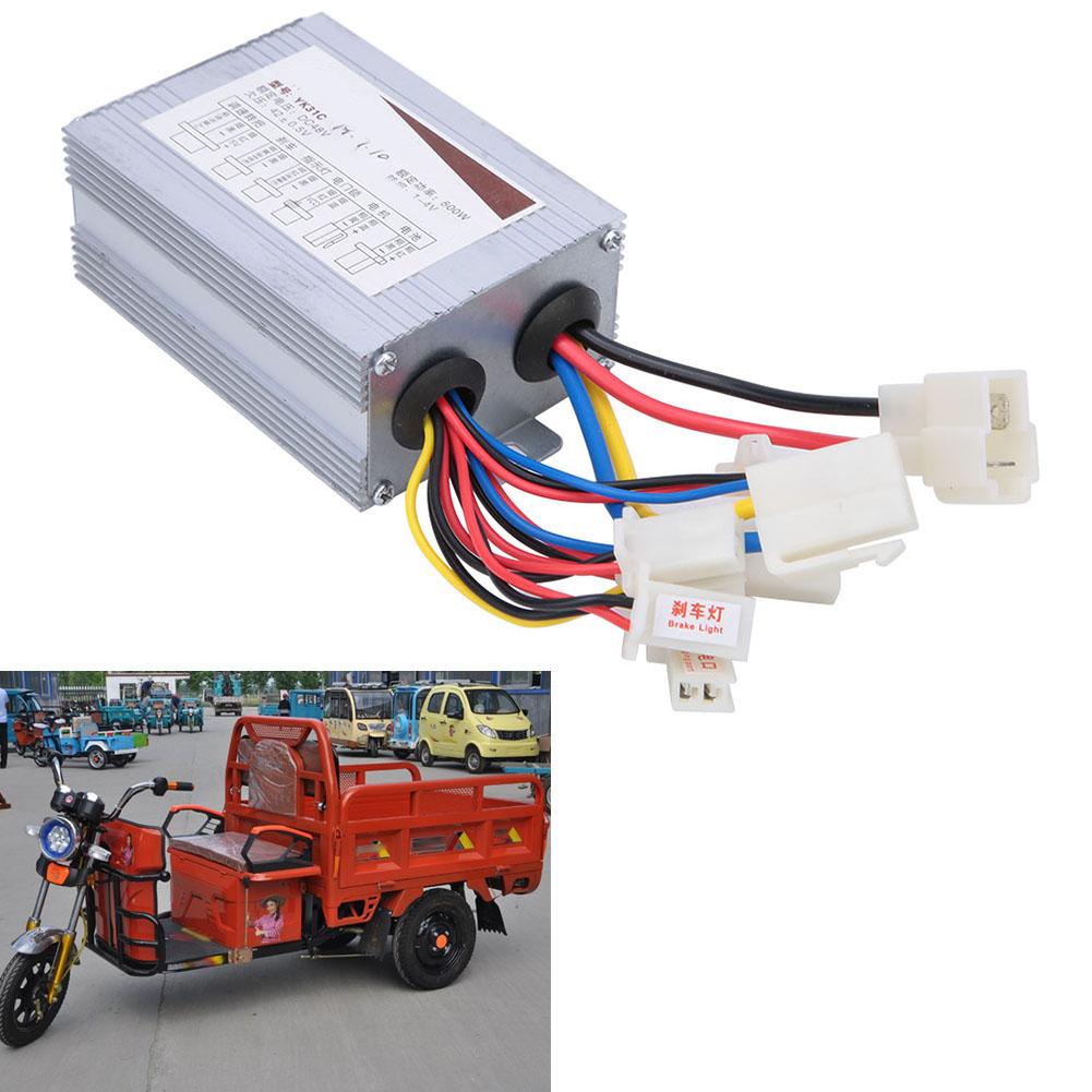 48V 800W Electric Brush Motor Controller DC Motor Speed Control for Electric Vehicle Scooter