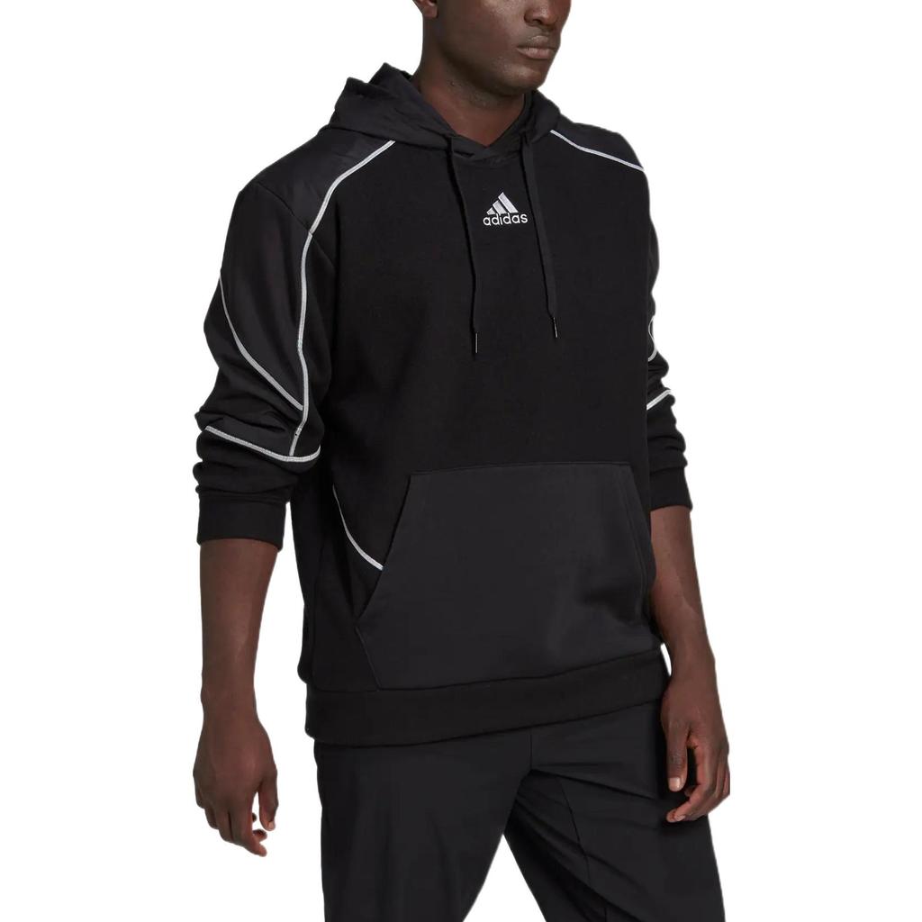 adidas Sweatshirts Men's Black Hooded Moderate Regular HL6913