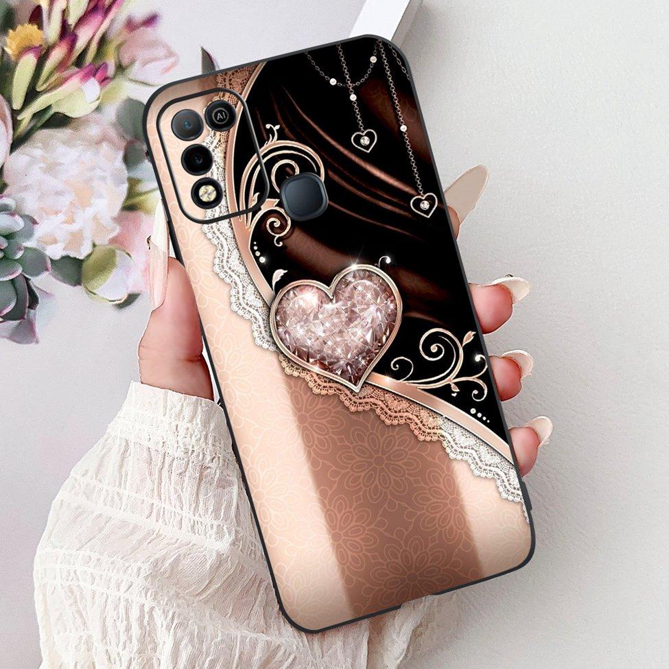 For Infinix Hot 10 X682C 10s X689B 10play X688C Back Cover For Infinix Hot 10 Play Case Shockproof Fashion Cute Cartoon Silicone