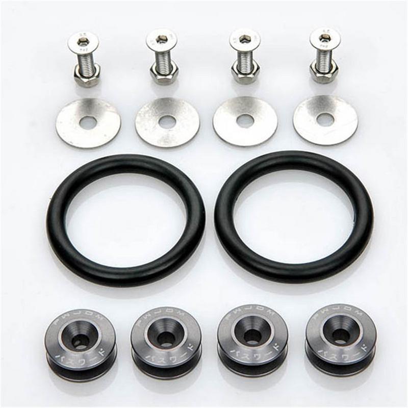 

Chrome Quick Release Fasteners For Front Bumpers Rear Bumpers Surrounds Reinforcement Ring JDM серебряный серый