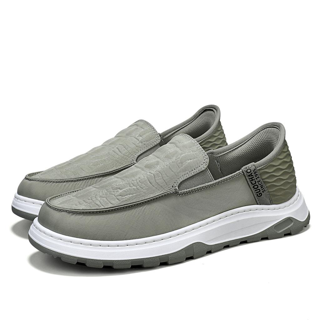 Fashion Men Loafers Ice Silk Breathable Canvas Shoes Fashion Casual Sneakers Comfort Slip-On Loafers Soft Driving Shoes Men Tennis Shoes