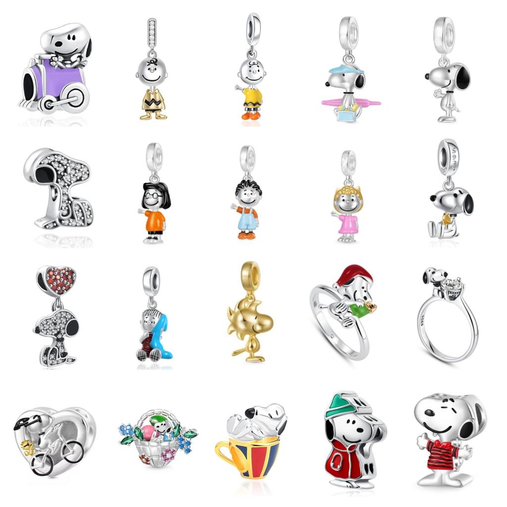 New Copper Men'S And Women'S Bicycle Flower Baskets, Small Dog Animal Pendants,Fit Original European Bracelets, Jewelry Gifts