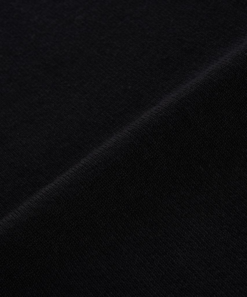 Peullojeulum Henleyneck Cotton Knit Black
