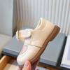Girls' Leather Shoes Heart-shaped Pattern Bowknot Design Children's Shoes