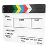 30x25CM Filmová klapka Akrylová klapka Fotografické rekvizity Režisérská tabule Nástroj(Barevné pruhované