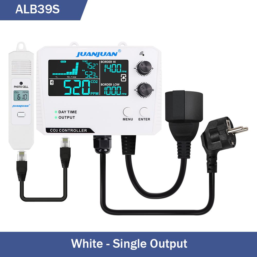 Digital CO2 Controller Air Quality Monitor 0~5000ppm CO2 Concentration Detector Carbon Dioxide Regulator for Plant Greenhouse