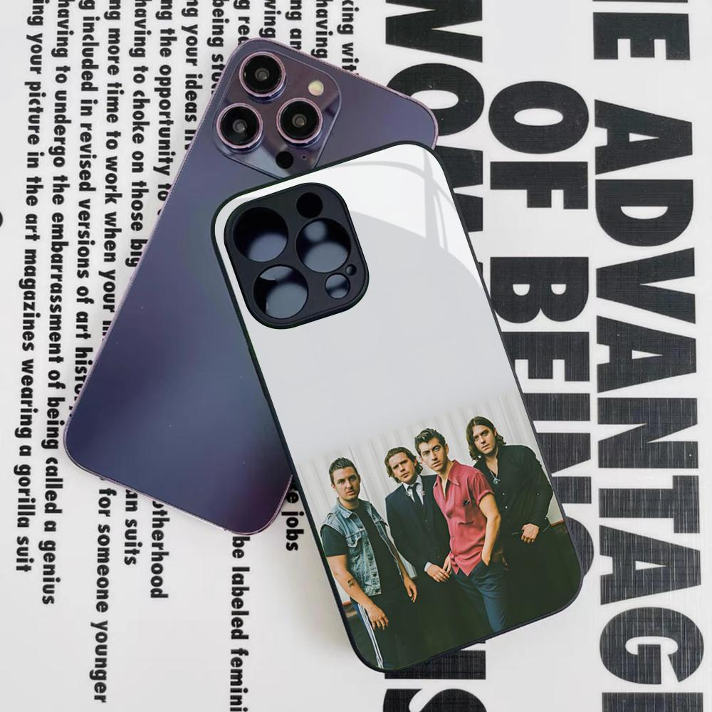 

Специальное предложение Arctic Monkeys Чехол для телефона для Iphone 17 16 15 14 12 11 13 Pro Max Mini X Air Puls Черное Стеклянное покрытие iPhone17 Pro Max