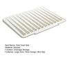 Sink Drain Mat Non-Slip Surface Large Size Thick Silicone Heat Resistant Flexible Cutlery Holder with Slope Drainage Design