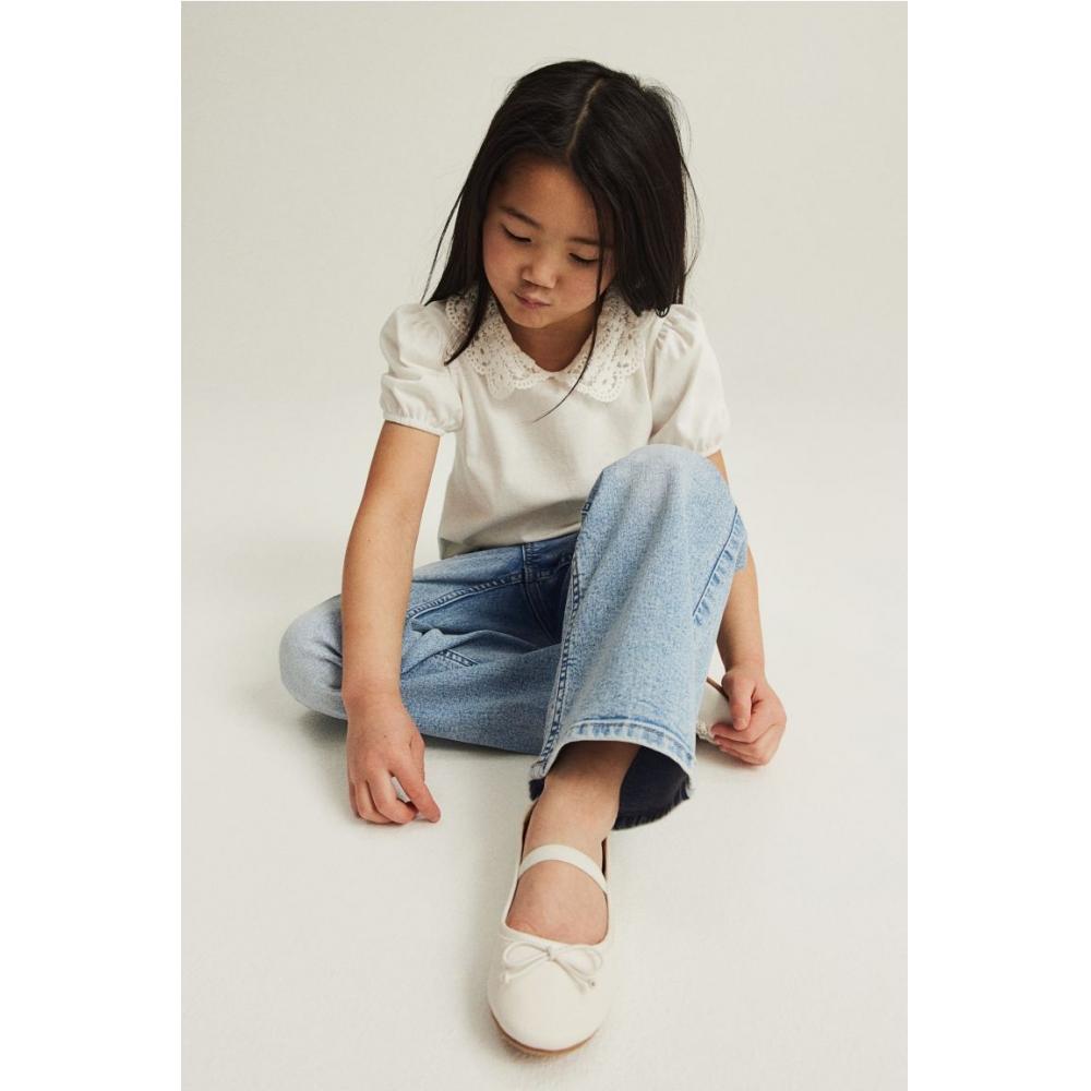 

Широкие джинсы HM Superstretch Светло-синий деним