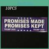 10pcs Trump Donald Bumper Sticker 2020 Build The Wall Promises Kept Sticker Pack