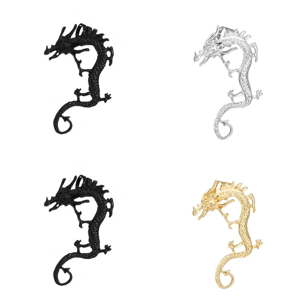 Fashionable Chinese Dragon Earrings With Alloy Material Perfect For Celebratory Gifts