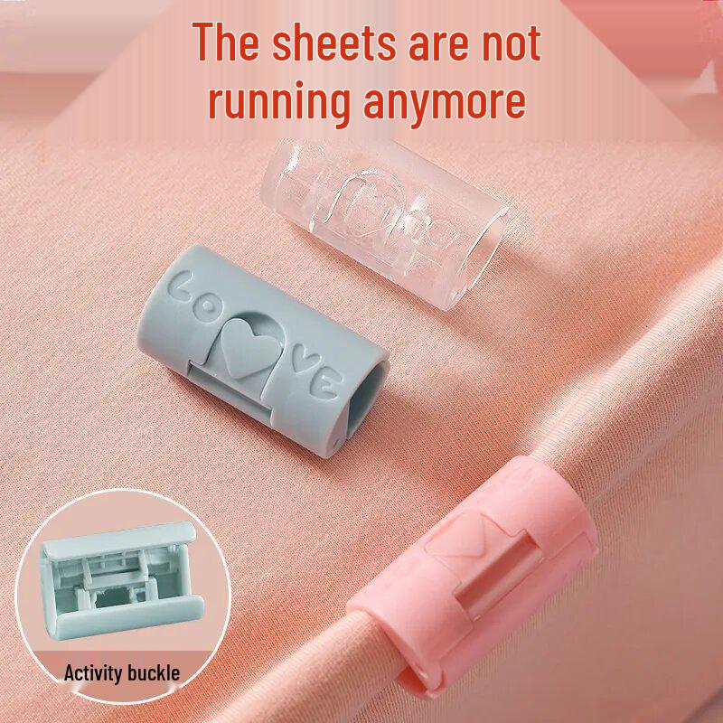 

Needle-Free Non-Slip Duvet Cover Clips - Bed Sheet Fasteners for Secure Bedding Simple Clip Purple 1pc