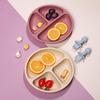 In-Stock Baby Silicone Meal Tray with Suction Cup - Compartmented Tableware