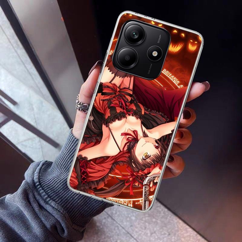 Date A Live Tokisaki Kurumi Phone Case For Xiaomi Redmi Note 10 11 12 13 14 15 Pro Plus 11S 12S 14S 11T 11E 10S Soft TPU Back Co