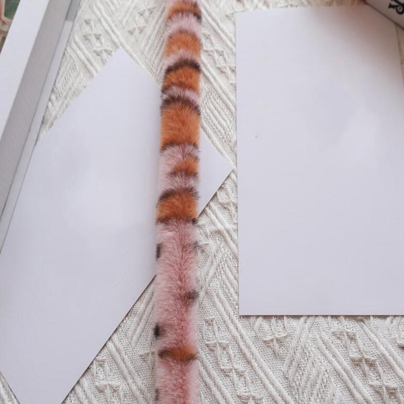 

10M Leopard Print Faux Rabbit Fur Trim Ultra-Soft Plush Edge for Jacket Cuffs Costumes Hats Diy Sewing Per Roll