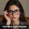 New Photochromic Lenses Anti Blue Light Glasses Women Cat Eye  Frame Block Blue Light Eyewear High Quality Eye Glasses