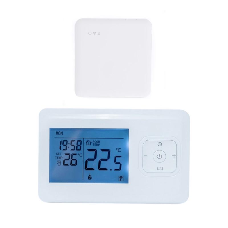 

WiFi Thermostat Temperature Controller Programmable Supports Mobile APP Control for Electric Water Heating Gas Boiler 1