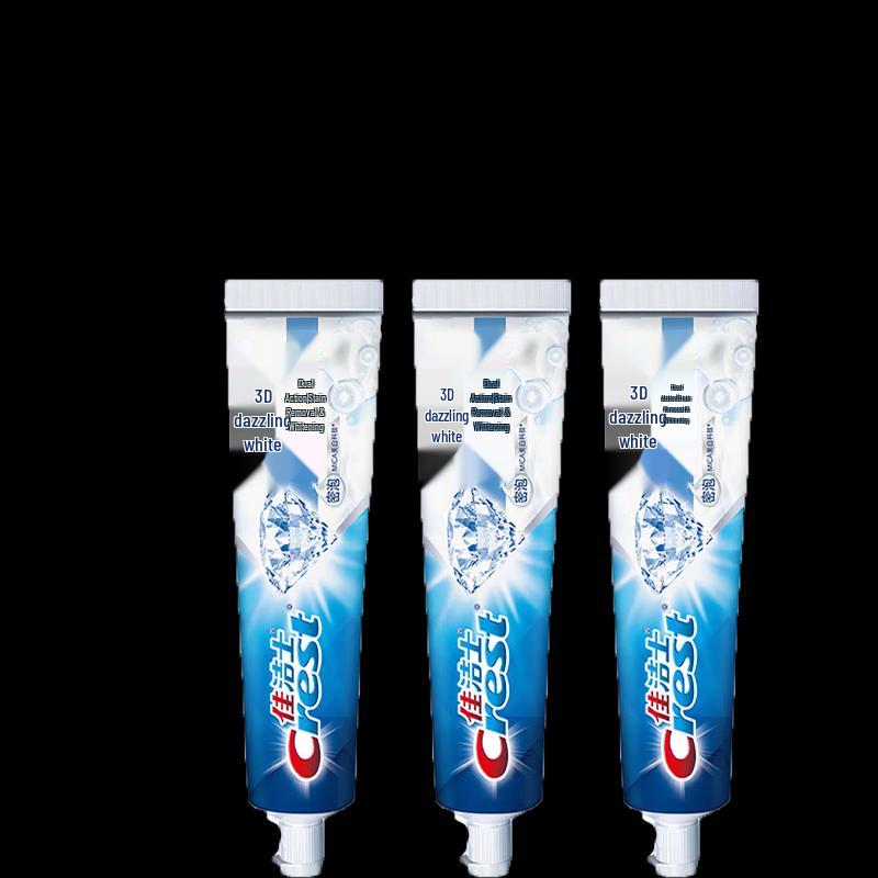 Crest 3D White Dual Effect Stain Removal Toothpaste Triple Pack